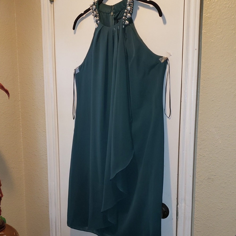 Scarlett Green Halter Mini Sundress